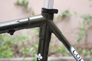 Colnago C40 Team Olympus — colnago c40 headtube closeup